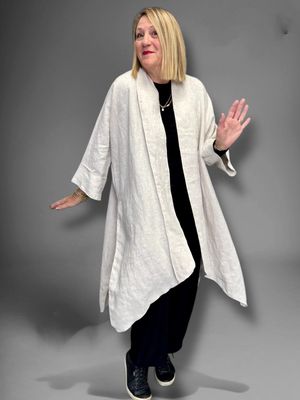 Beige linen jacket