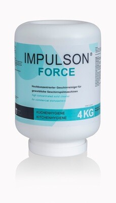 IMPULSON force 
Feststoff-Geschirrreiniger für gewerbliche Geschirrspülmaschinen