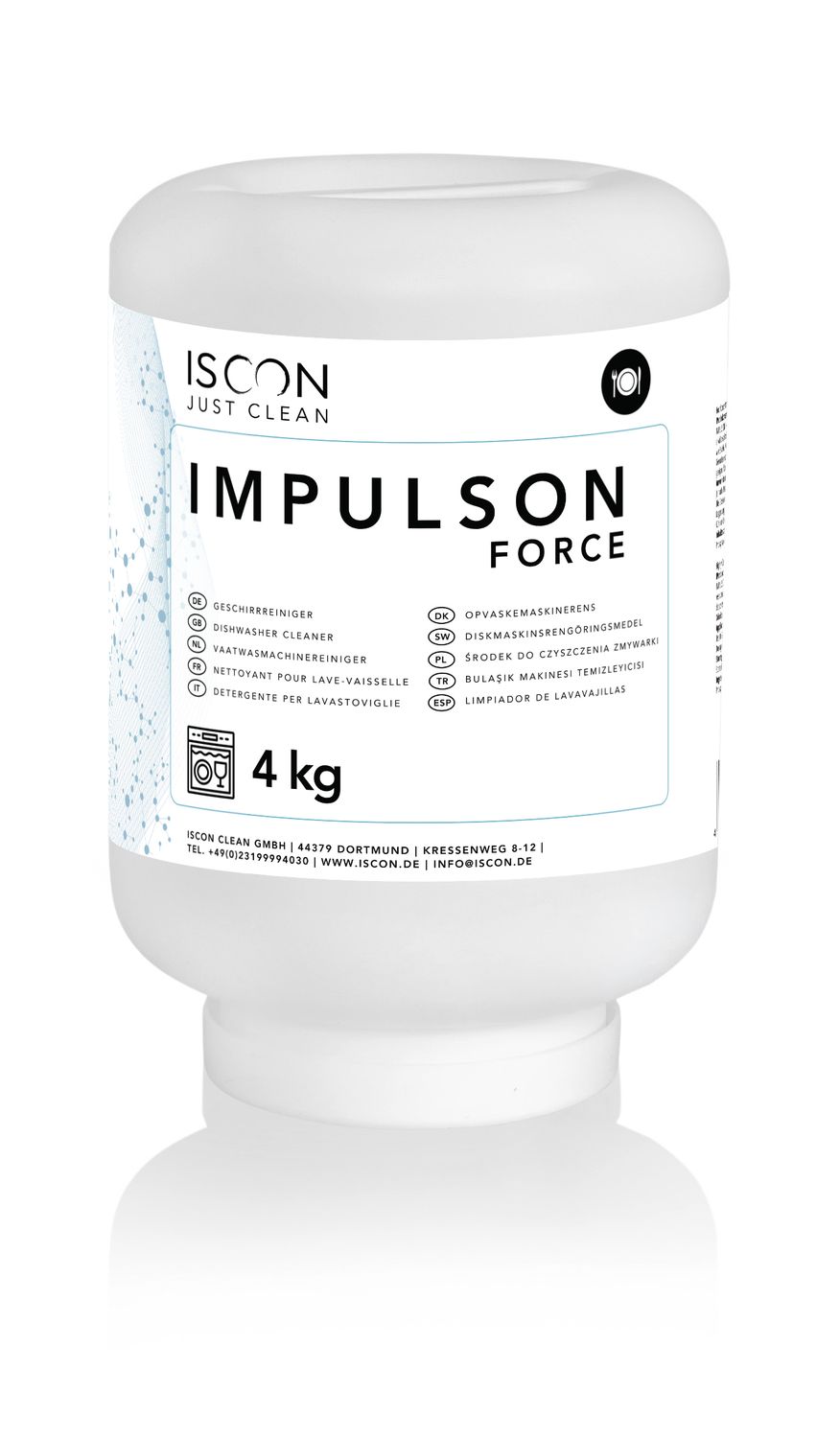 IMPULSON force  Feststoff-Geschirrreiniger für gewerbliche Geschirrspülmaschinen