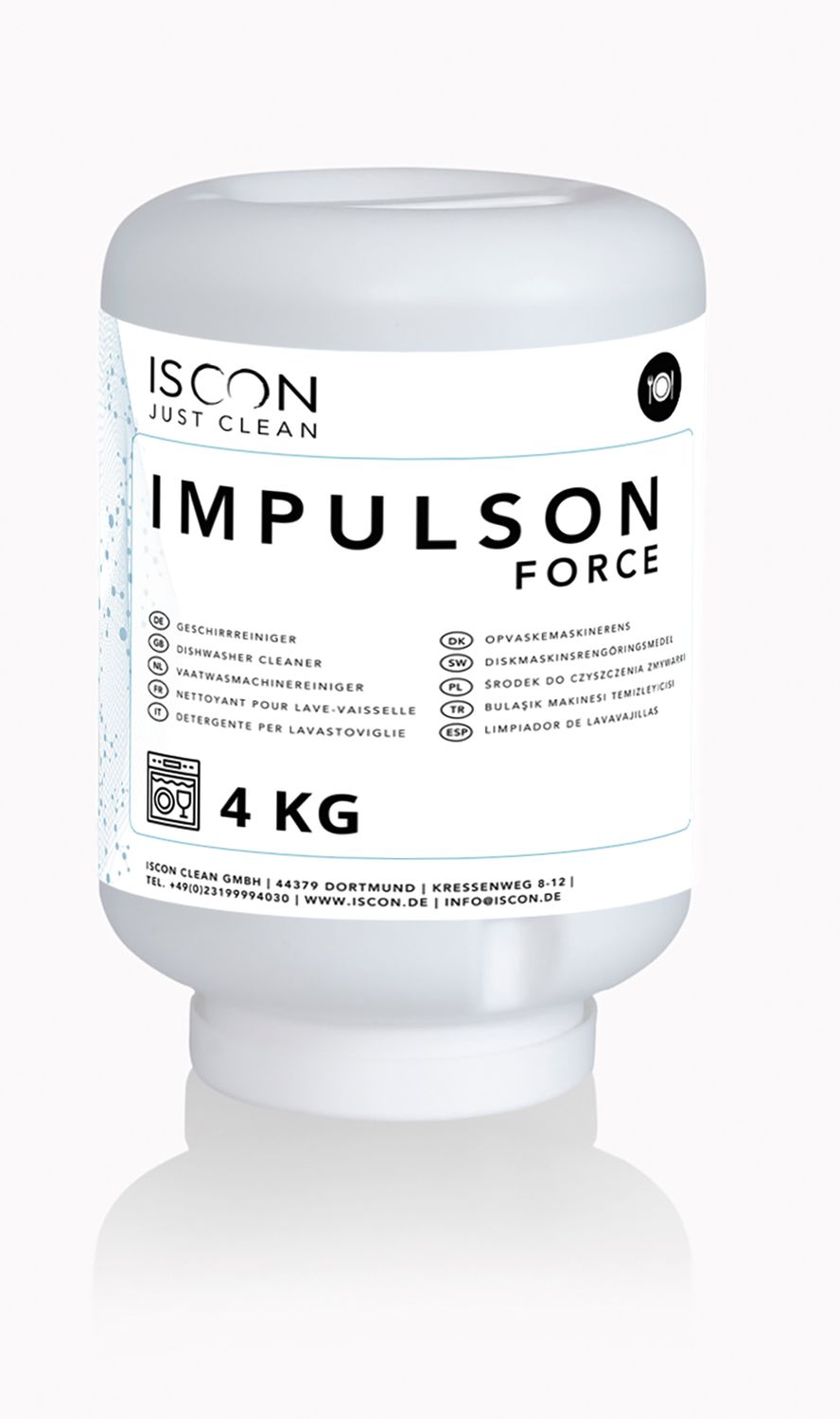 IMPULSON ECO SAFE – Feststoff-Geschirrreiniger für gewerbliche Geschirrspülmaschinen. "NORDIC SWAN"