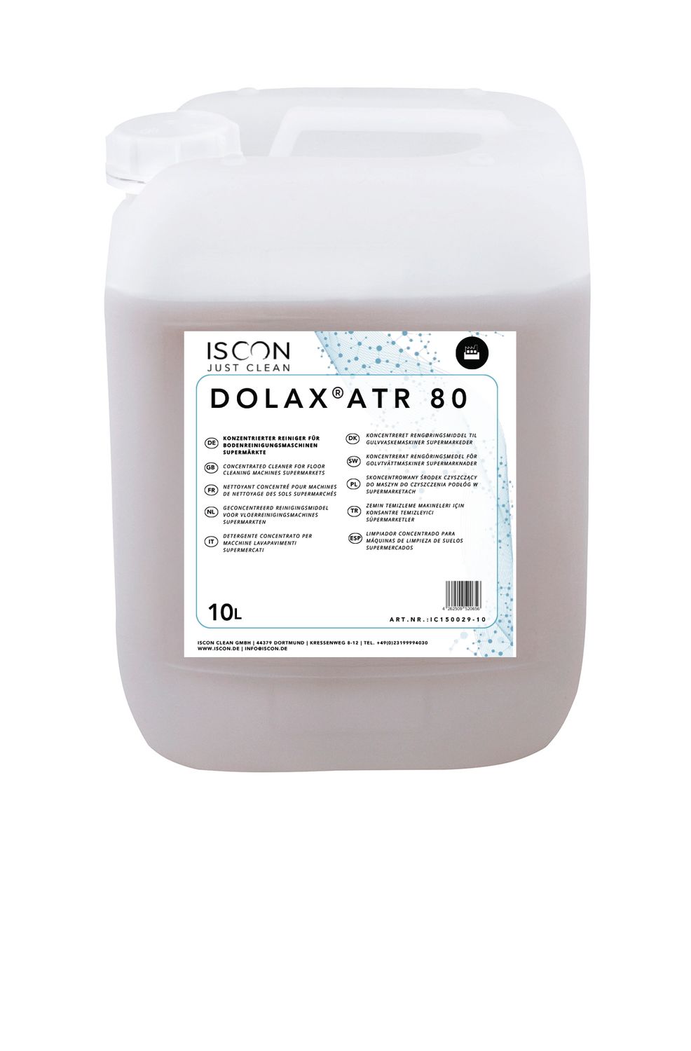 DOLAX ATR 80 – Hochaktiver Reiniger für Bodenreinigungsmaschinen