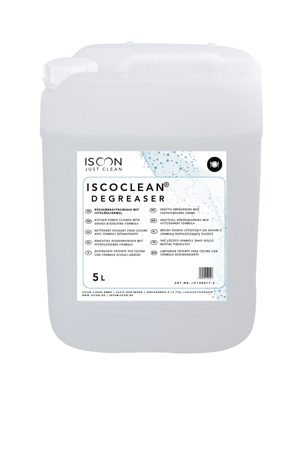 ISCOCLEAN DEGREASER Konzentrat – Universeller Küchenkraftreiniger