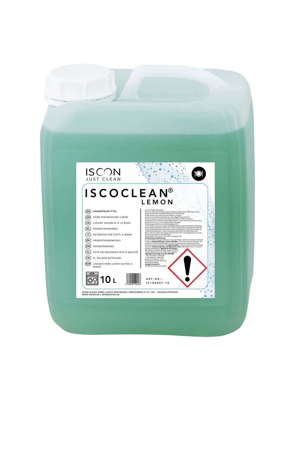 ISCOCLEAN LEMON – Universelles Handspülmittel mit frischem Duft
