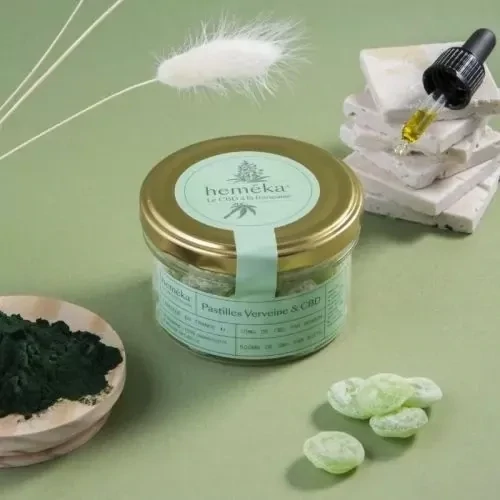 Pastilles Pastilles "Verveine et CBD" 10mg - HEMEKA