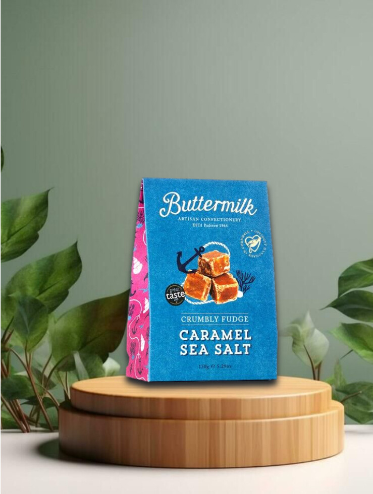Buttermilk Crumbly Caramel Sea Salt  Fudge 150g