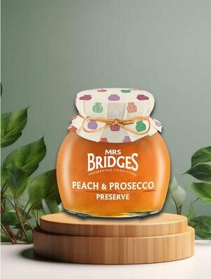 Mrs Bridges Peach & Prosecco Preserve 340g Mrs Bridges Peach & Prosecco Preserve 340g