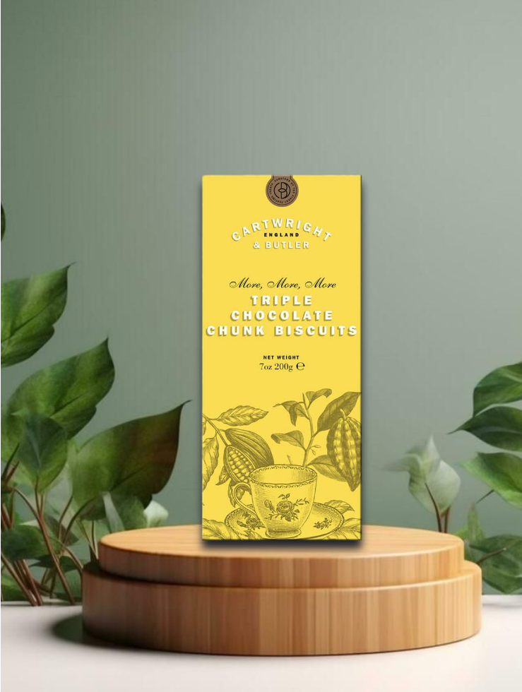Cartwright and Butler Triple Chocolate Biscuits 200g Karton