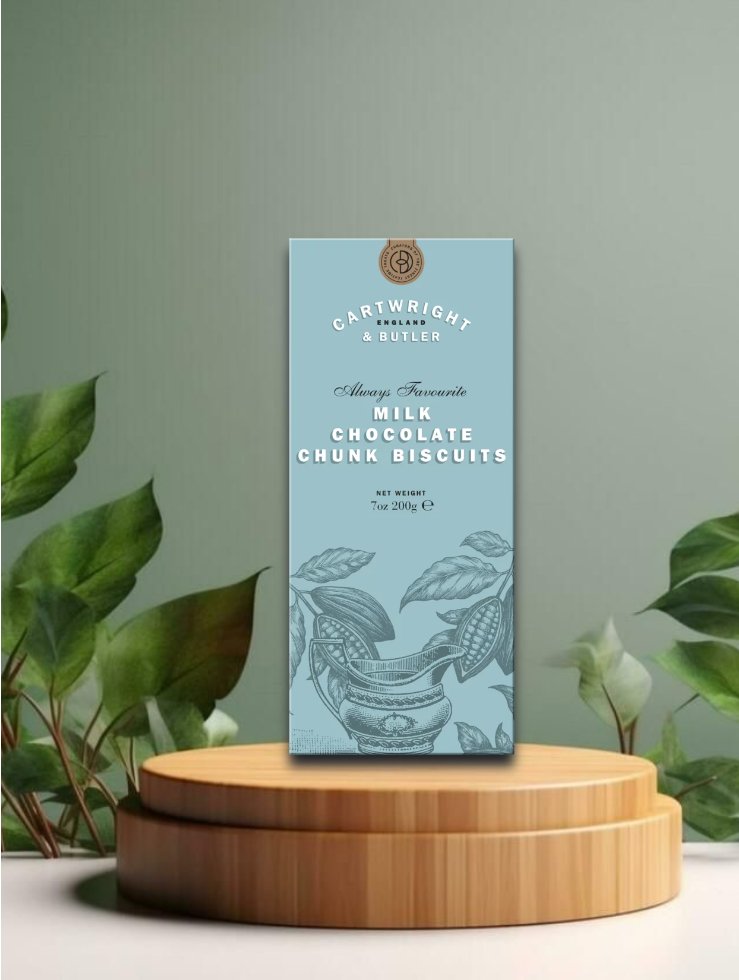 C&amp;B Milk Chocolate Chunk Biscuits 200g Karton