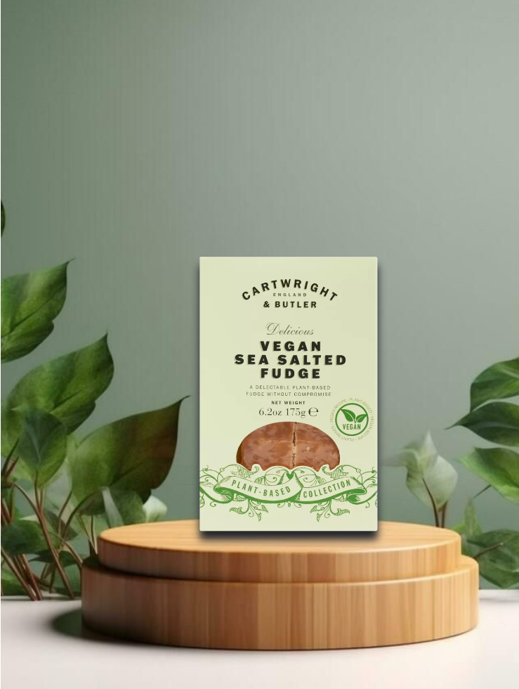 Cartwright and Butler Vegan Sea Salted Fudge 175g Karton