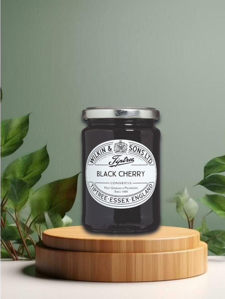 W&amp;S Black Cherry Conserve 340g Glas