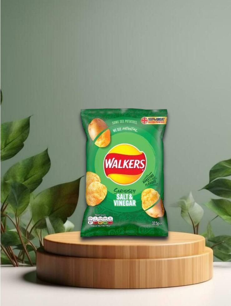 Walkers   Salt und Vinegar Chips 32,5g