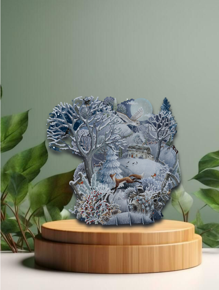 3D Greeting Card Silent Night