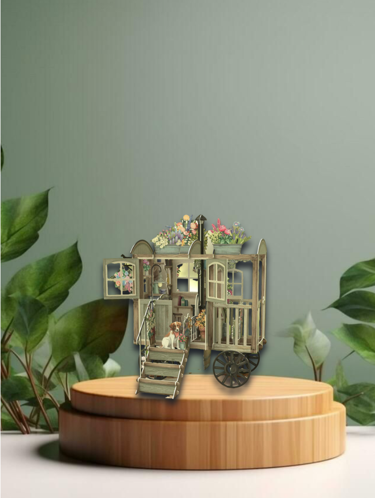 3D greetings Card   Shepherd´s Hut