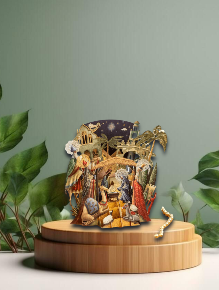 3D Greetings Card   Nativity