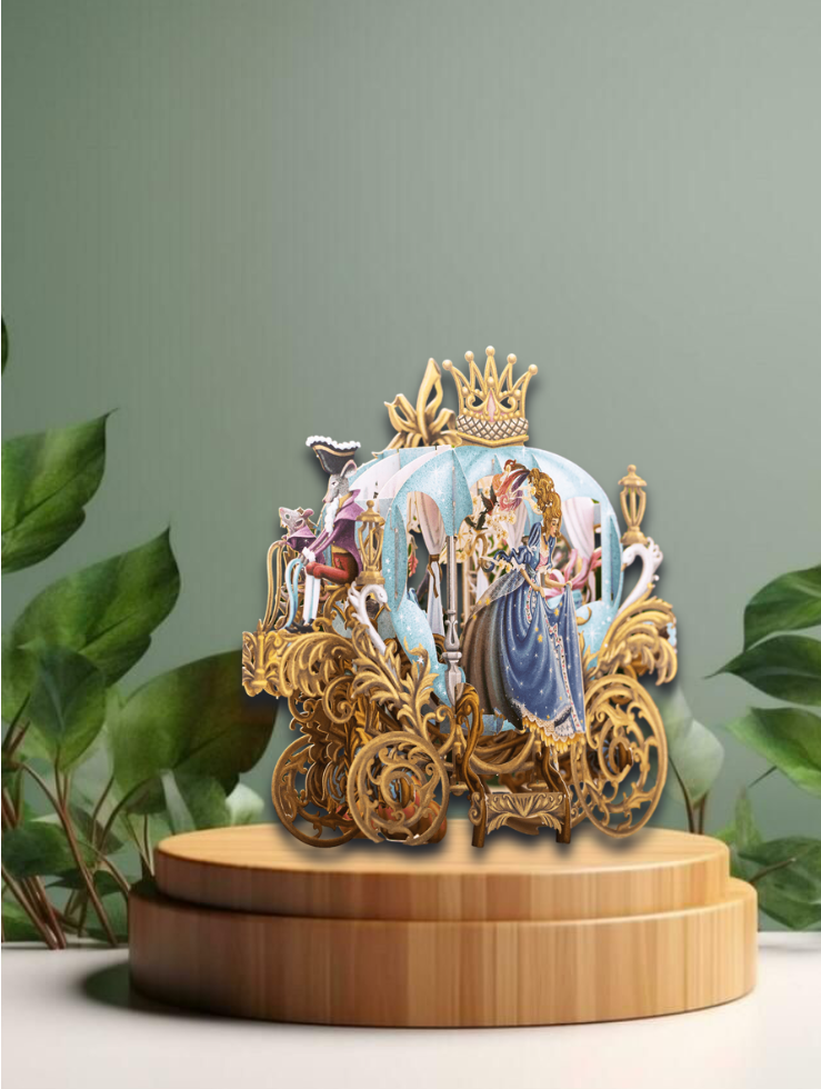 3D Greeting Card   Cinderella´s Carriage