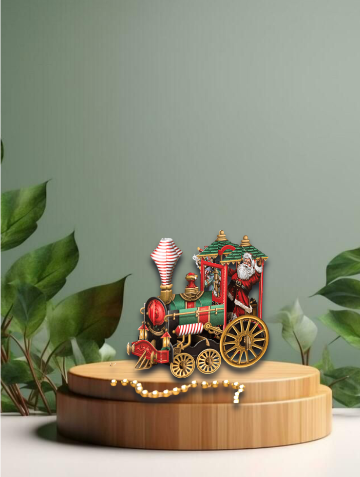 3D Greetings Card   Santas Train