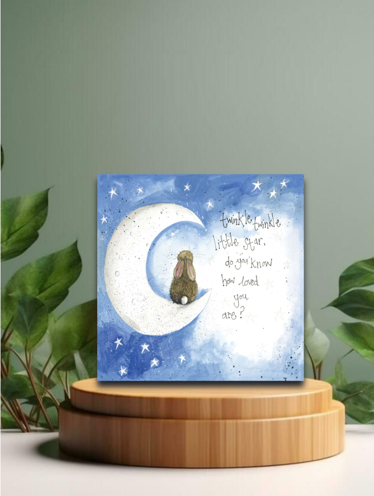 Grusskarten by Alex Clark - Liebe, Freundschaft, Familie - Diverse Motive - 160x160mm, Motiv: Twinkle Little Starlight