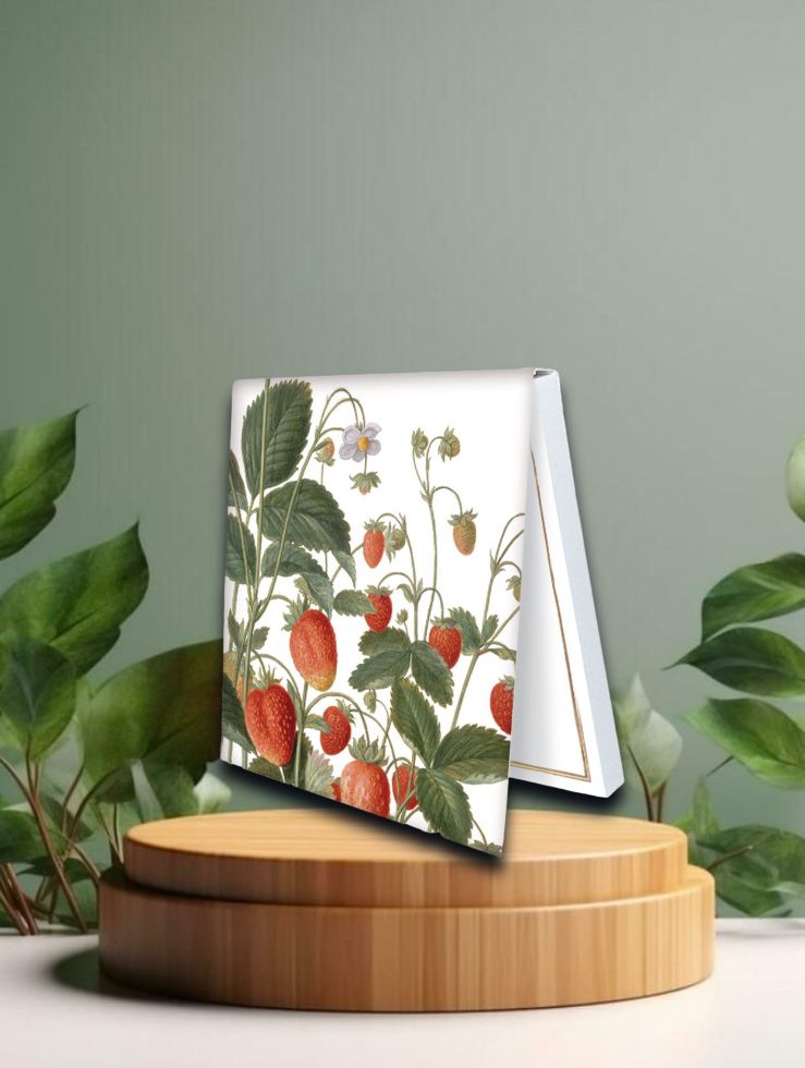 Klebezettel &quot;Erdbeeren aus dem Nassau Florilegium&quot;