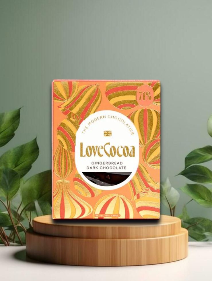 Love Cocoa XMAS Gingerbread Dark Chocolate 75g