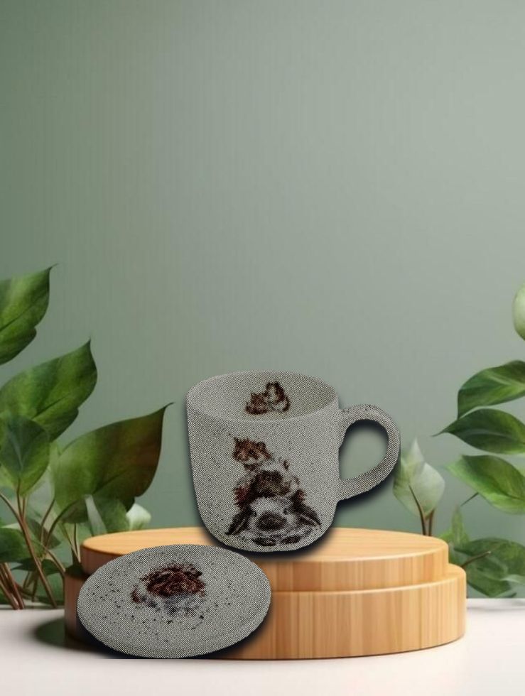 Mug &amp; Coaster - Piggy in Middle 0,31l