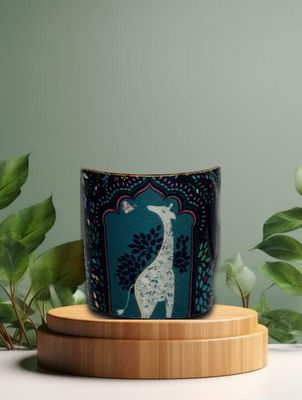 Mug - Giraffe's Courtyard - Midnight Blue 0,34l - India Collection