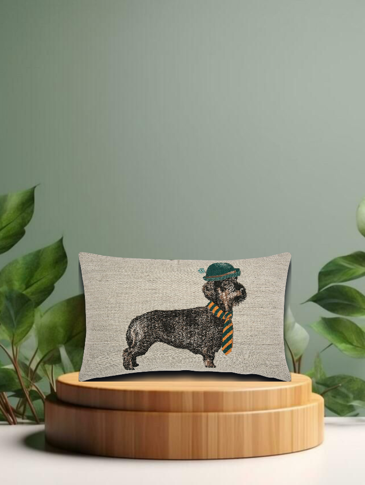 Kissenbezug SAUSAGE green 35x60cm
