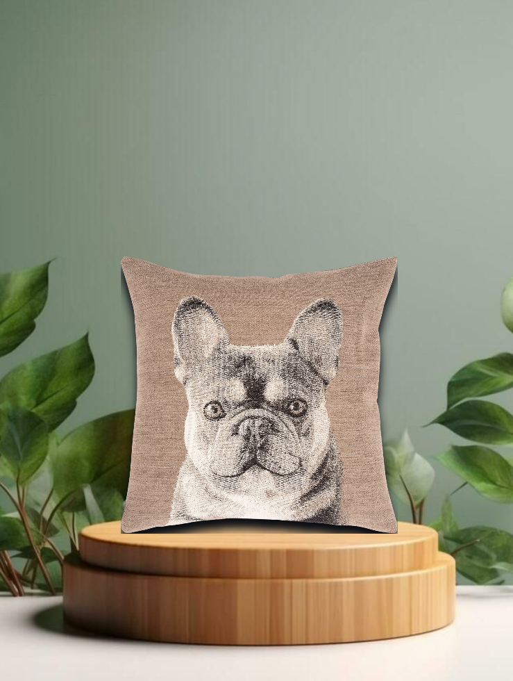 Kissenbezug PUPPIES light grey 45x45cm