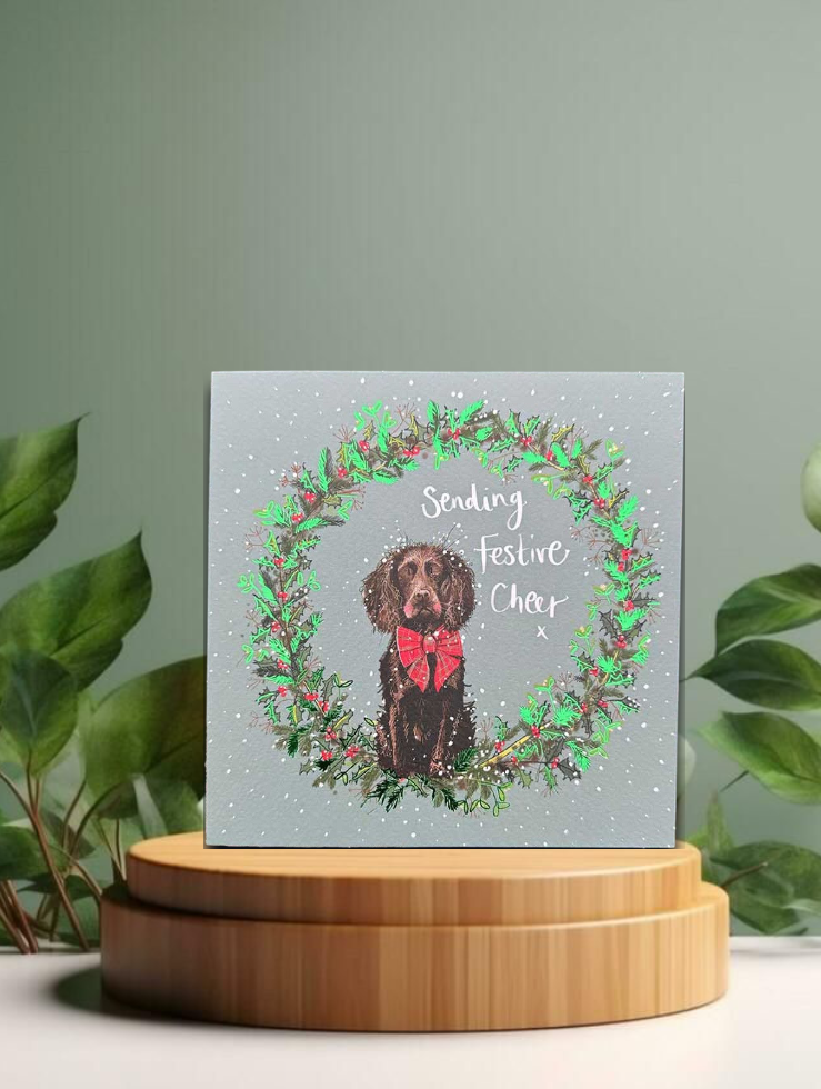 Christmas Spaniel Card