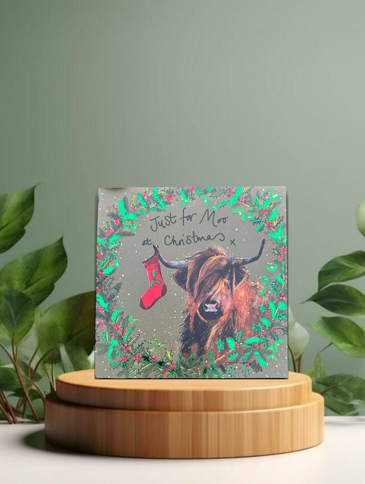 Just for Moo at Christmas Card
