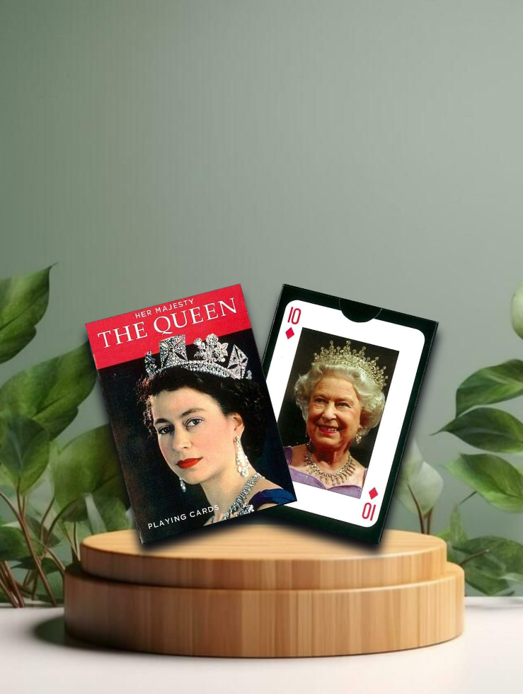 Kartenspiel The Queen, 55 Blatt, Schwarz