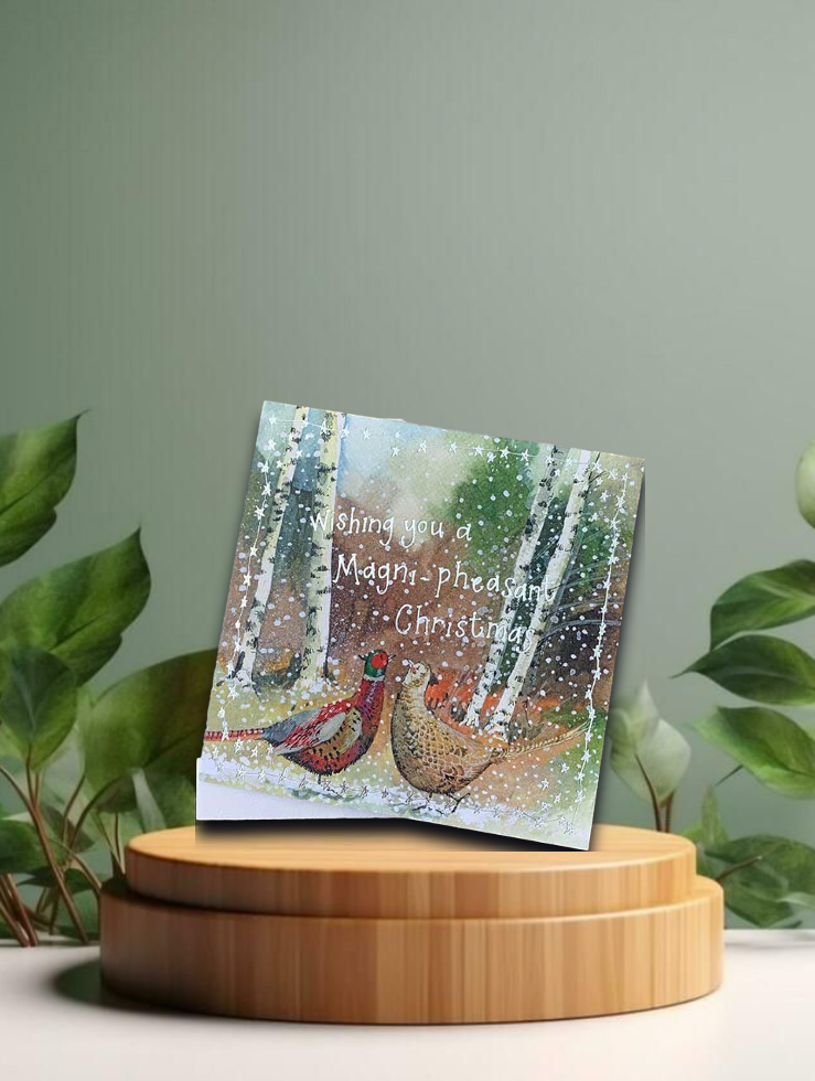 Christmas Pheasants Card
