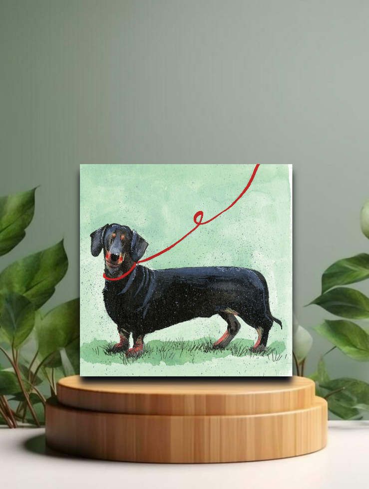 Dachshund Sparkle Card