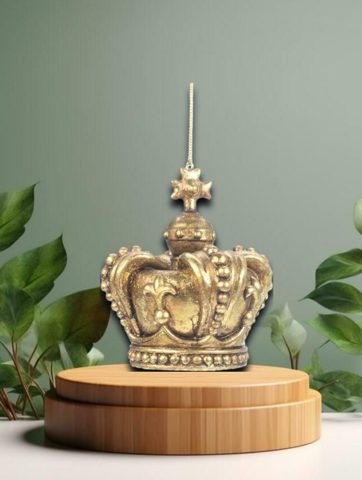 Ornament Krone, 8x11,5x8cm