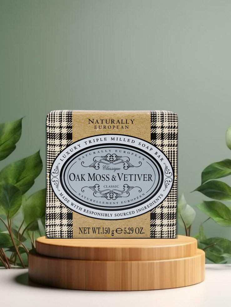 Naturally European Soap Oak Moss &amp; Vetiver 150g