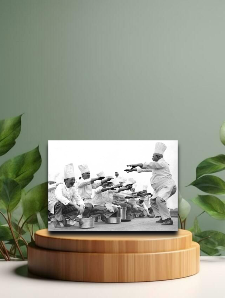 Postkarte - Kartoffelsuppe &amp; Kniebeugen