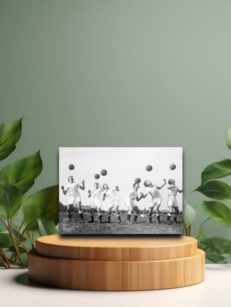 Postkarte - Kopfballtraining