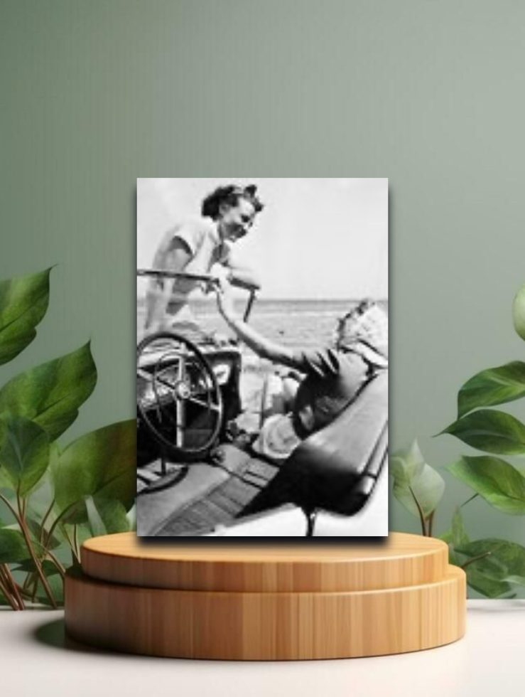 Vintage Postkarten - Wir zwei am Meer - 12x17cm