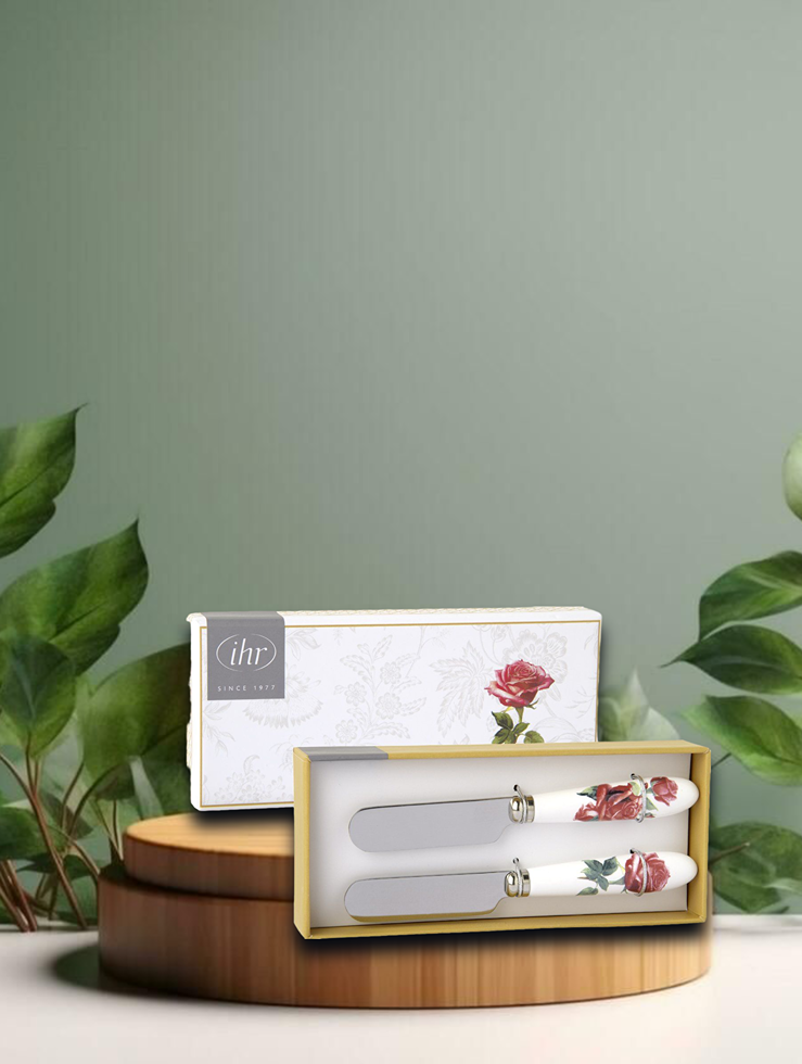 Butter Messer - Queen of elegance gold 2er Box