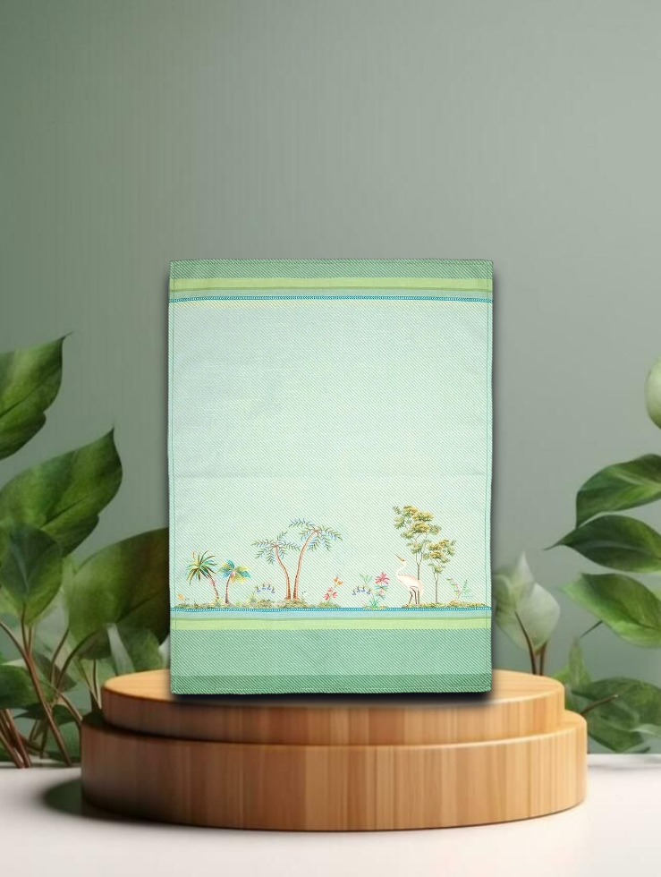 Tea Towel Jolie Heron Small Green 50x70cm