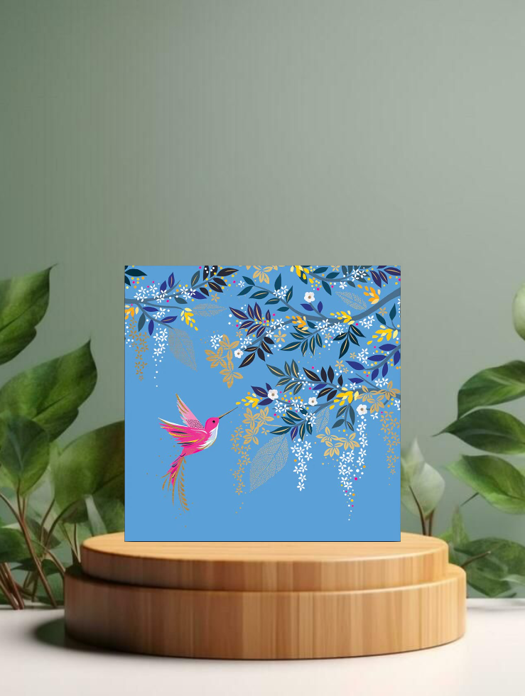 The Art File Hummingbird &amp; Foliage