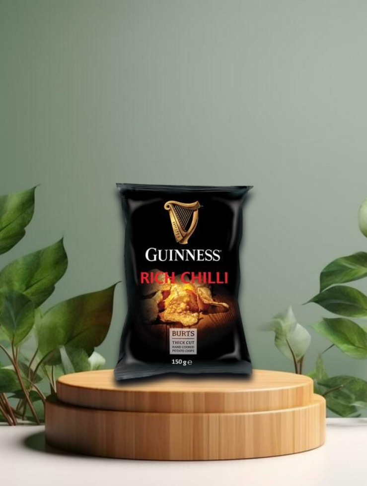 Guinness Rich Chilli Burts Potato Chips 150g