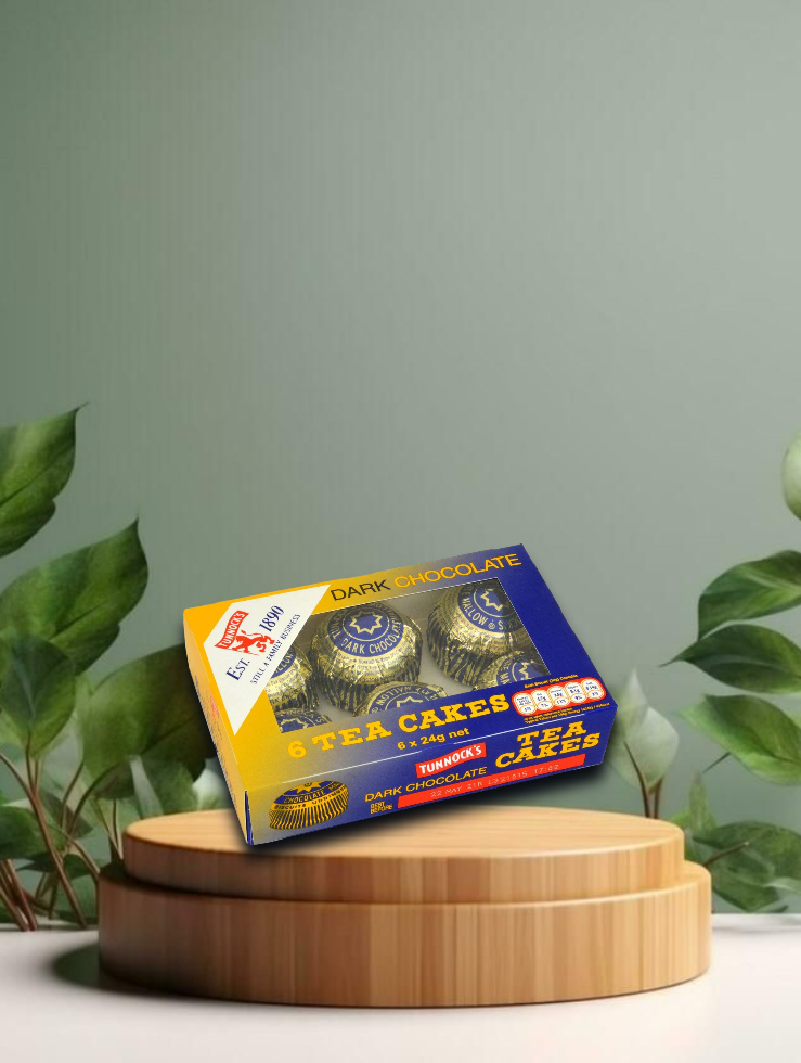 Tunnocks Dark Chocolate Tea Cakes 144g