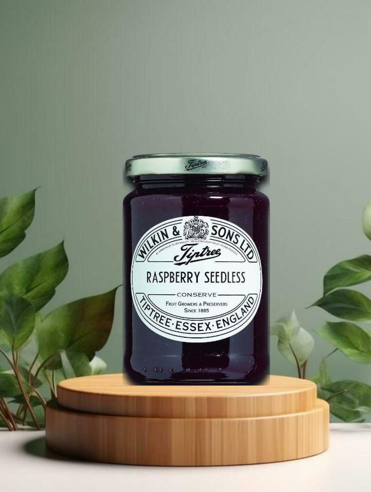 W&amp;S Raspberry Seedless Conserve 340g Glas