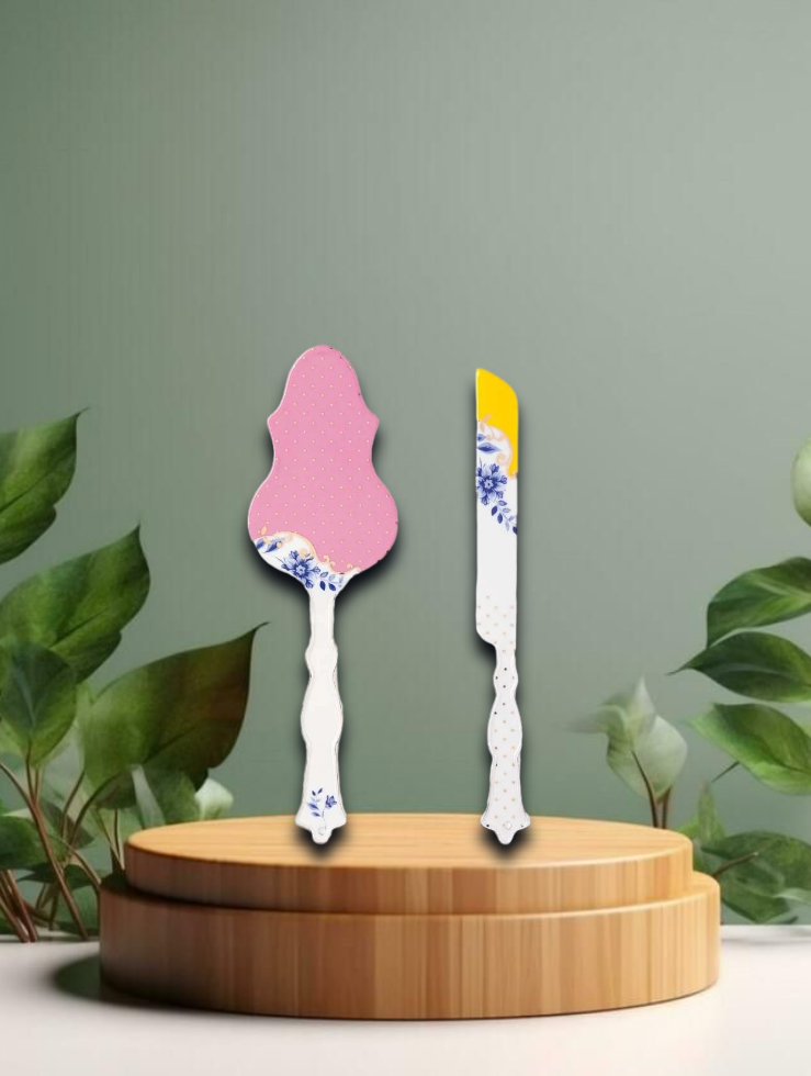 Set 2 Cake Server Cake Knife Royal