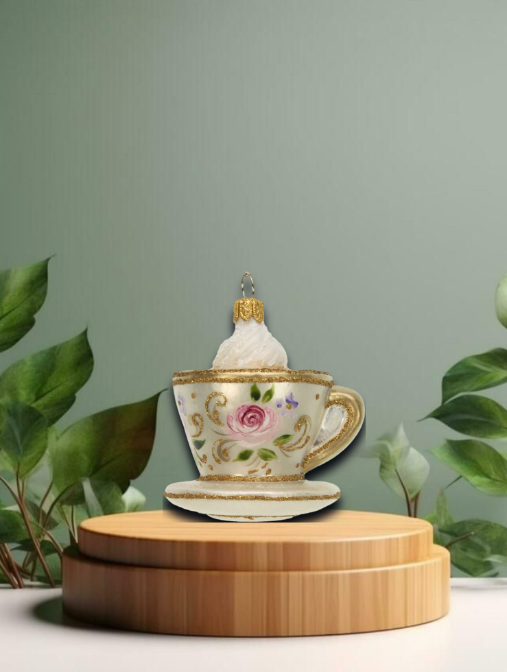 Weihnachtskugel Teetasse 5,5x5x7cm