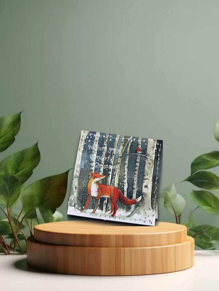 Christmas Fox Card