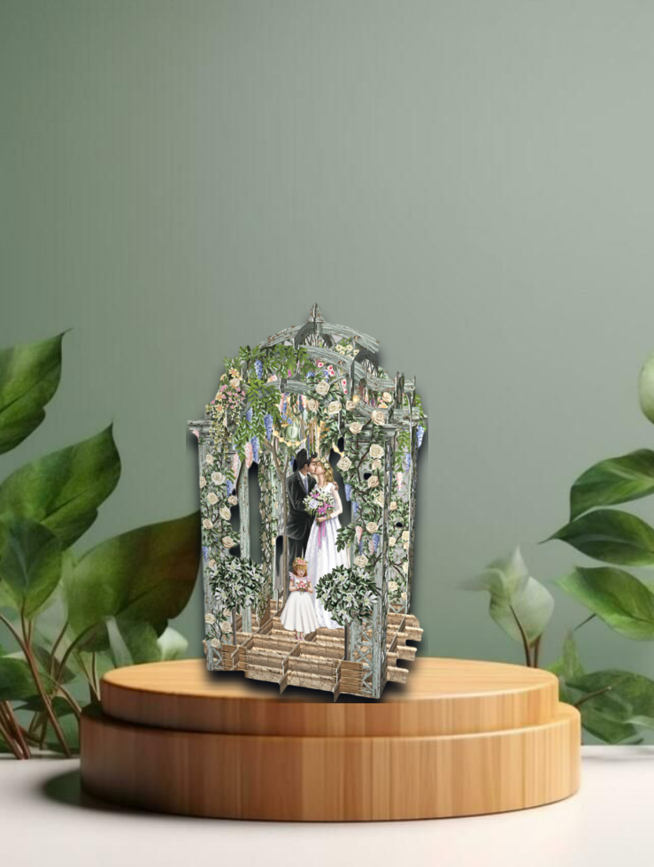 3D Pop Up greeting cards The Wedding Arbour