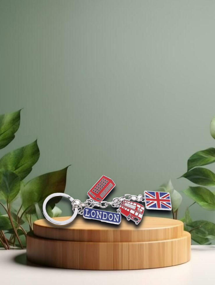 Schlüsselanhänger mit britischem Thema und Union Jack