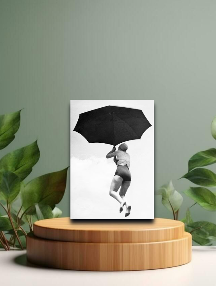 Vintage Postkarten - „Flyin&#39; away...“ - 12x17cm