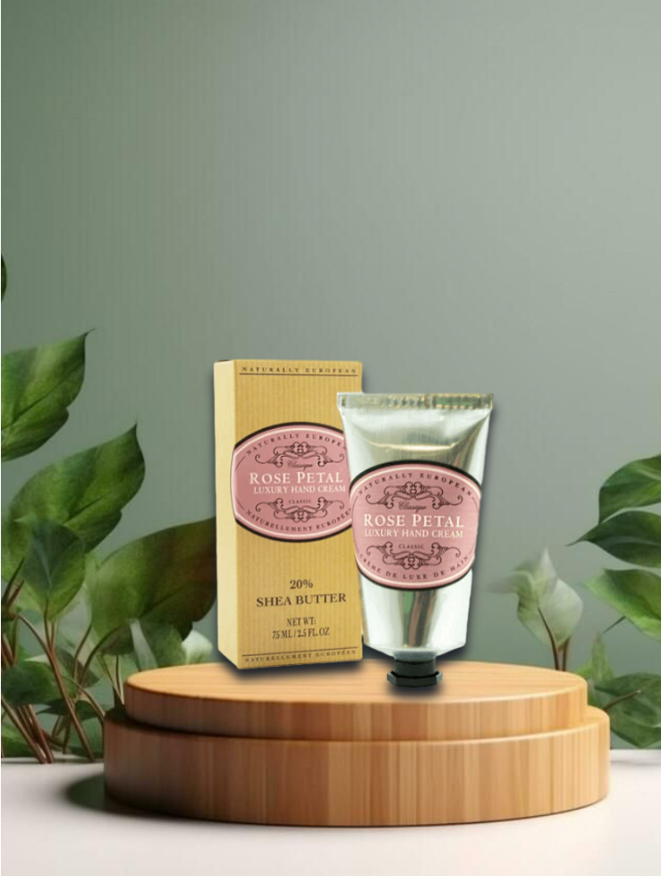 Naturally European Luxury Hand Cream Rose Petal 75 ml